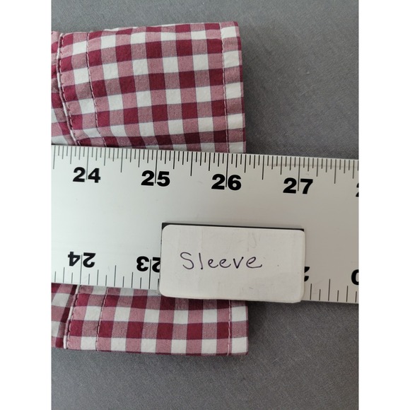 Vineyard Vines Performance Mens Classic Whale Shirt Button Front Red Gingham XXL - Picture 9 of 11